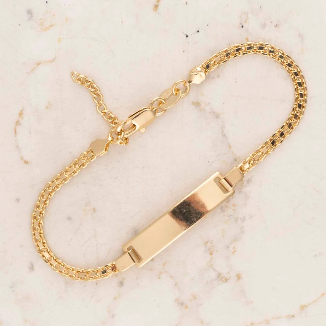 Pulsera placa tejido chino  3MM