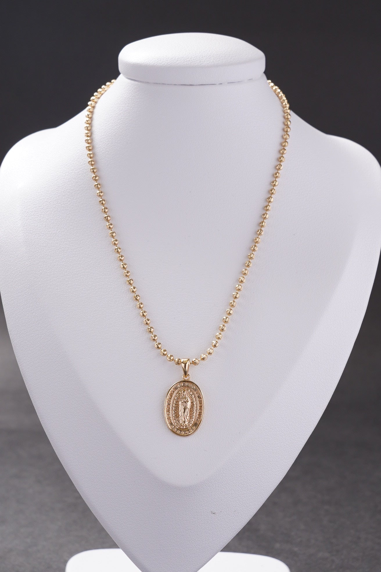 cadena militar diamantada con dije