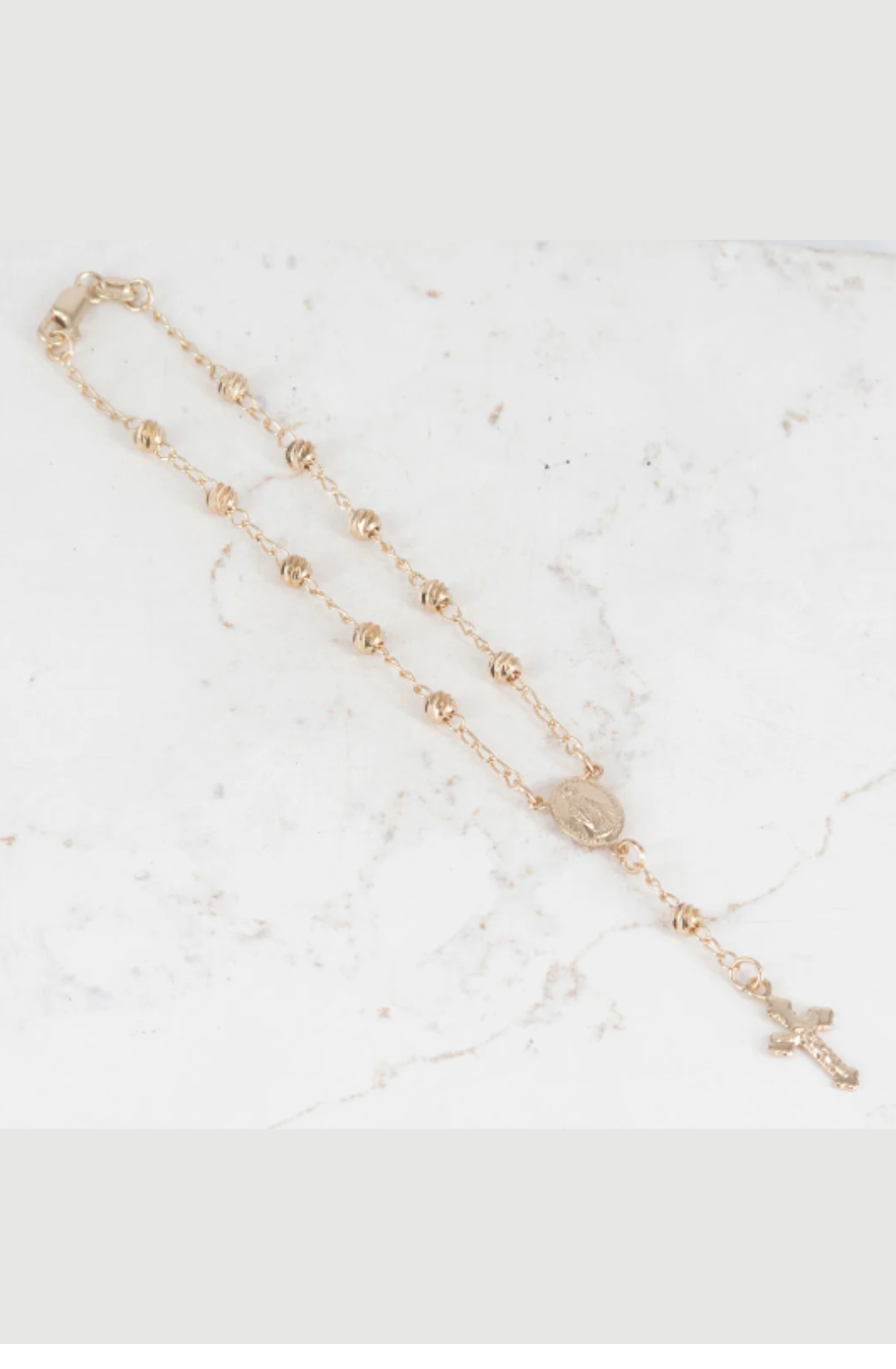 Pulsera milagrosa diamantada 4MM (denario)